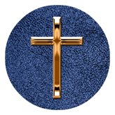 DAROUND 510 CP SH BL Copper Single Cross Shimmer Blue Background